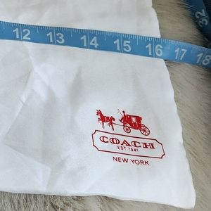 White COACH EST. 1941 DUSTBAG